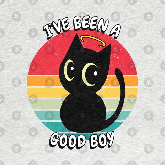 Cute black cat is a good boy by Pet Station